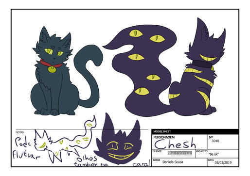 "Be ok" character modelsheet